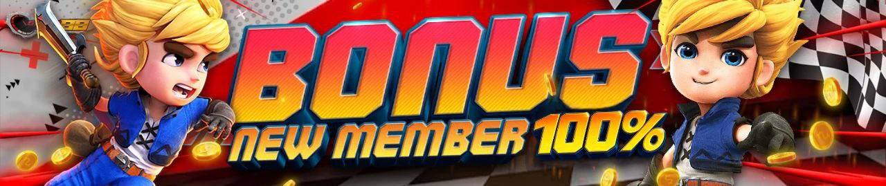 BONUS NEW MEMBER 100%